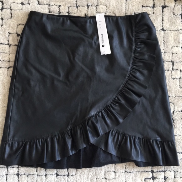 Aqua Dresses & Skirts - Aqua faux leather skirt